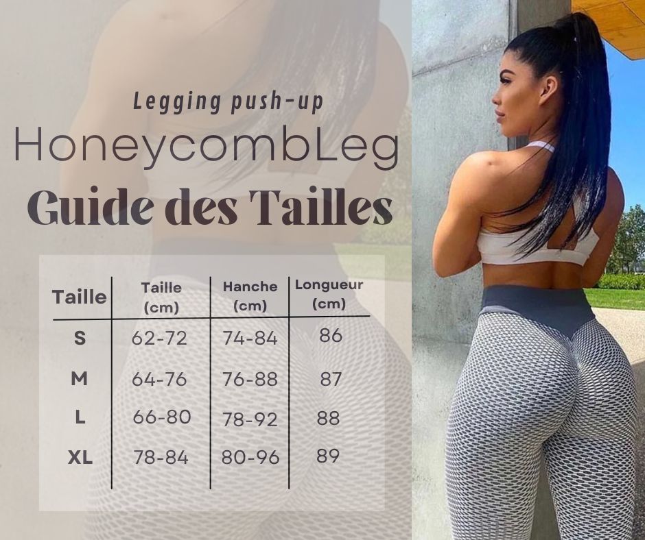 HoneycombLeg™ | Legging Push - Up Courbes Accentuées - Anti - Stress Fitness